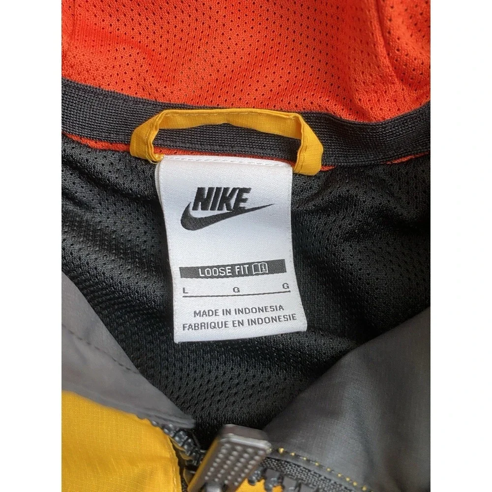 Nike Basketball Frenzy Skull Full Zip Hooded Boys Windbreaker Jacket Black Large